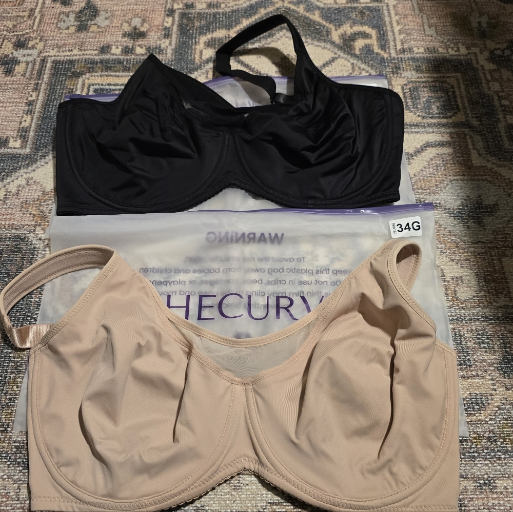 NWT Minimizer Bras From Shecurve 34G